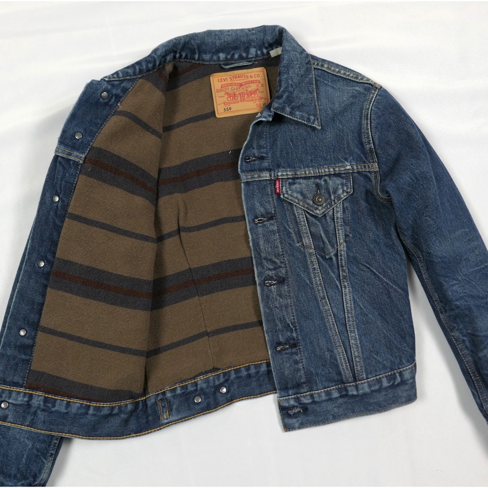 Levis 559 XXS Big E Blanket Lined Denim Jacket Type III ~ 1960s Reproduction EUC